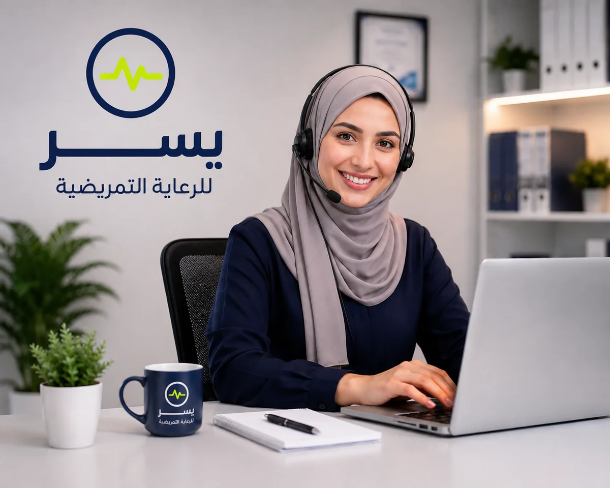 موظفة خدمة عملاء يسر جاهزة لمساعدتك